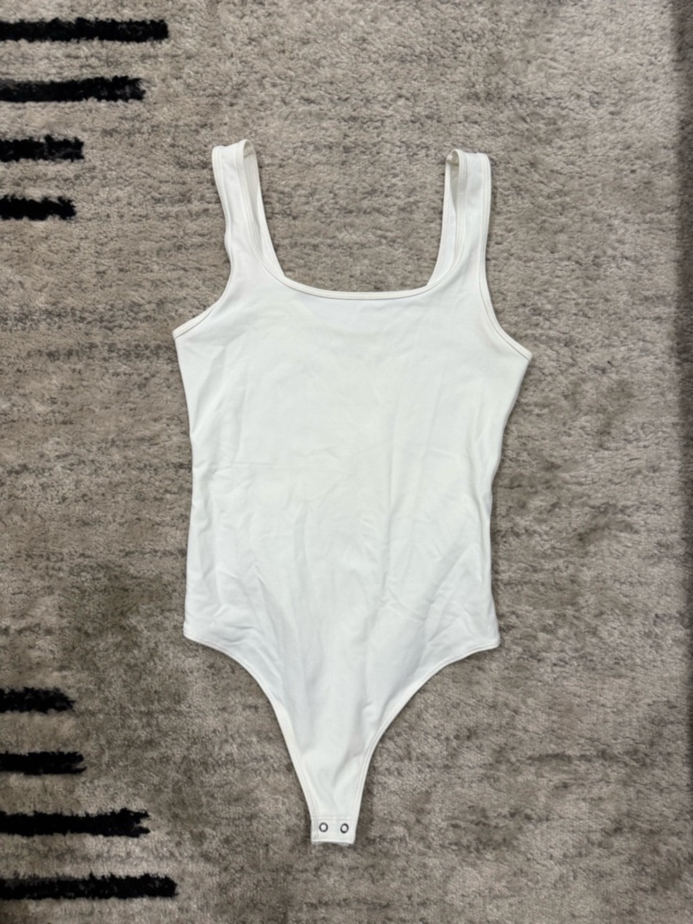 Abercrombie & Fitch White Tank Style One-Piece Bodysuit
